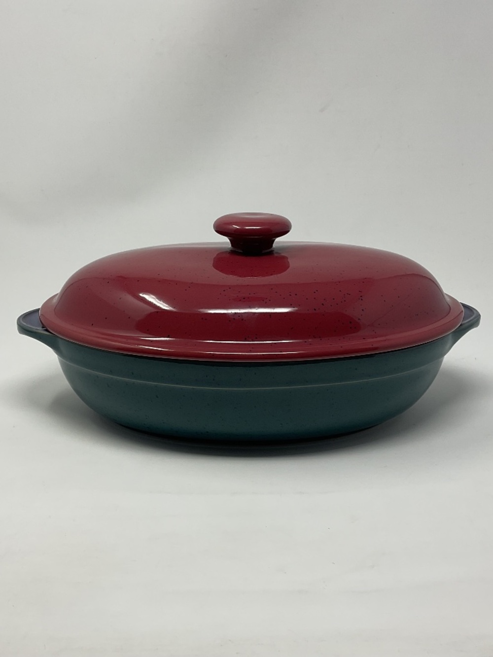 Denby Harlequin (retired) Stoneware Oval Covered Casserole Baking Dish